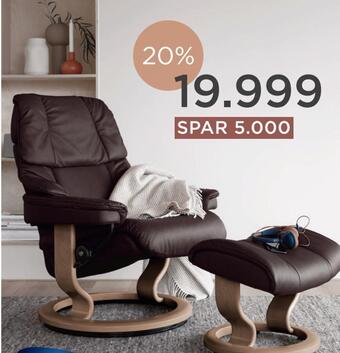 Møbelringen Stressless reno classic hvilestol tilbud