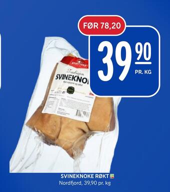 Rema 1000 Svineknoke røkt tilbud