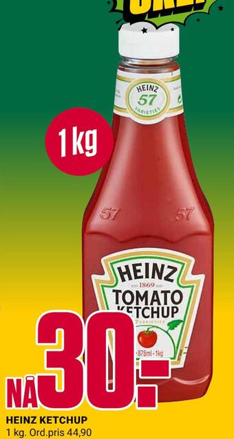 Europris Heinz ketchup tilbud