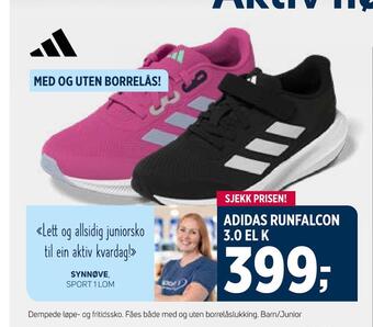 Sport 1 Adidas runfalcon 3,0 el k tilbud