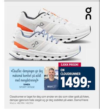 Sport 1 On cloudrunner tilbud