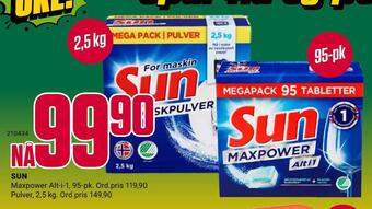 Europris Sun tilbud