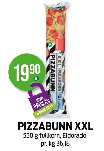 Kiwi Pizzabunn xxl tilbud