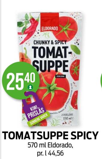 Kiwi Tomatsuppe spicy tilbud