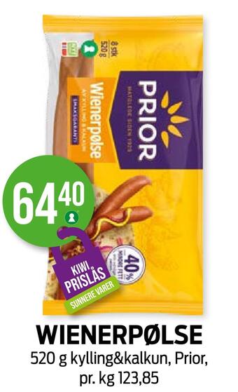 Kiwi Wienerpølse tilbud