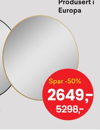 Right Price Tiles Sharon led speil 80ø tilbud