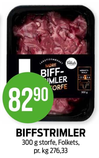 Kiwi Biffstrimler tilbud
