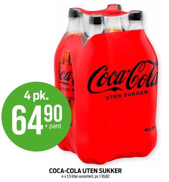 Kiwi Coca-cola uten sukker tilbud