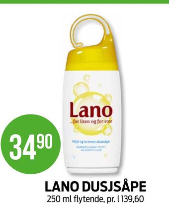 Kiwi Lano dusjsåpe tilbud