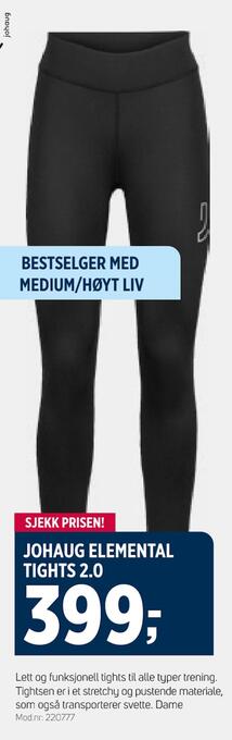 Sport 1 Johaug elemental tights 2,0 tilbud