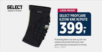 Sport 1 Select profcare 6251w kne m/pute tilbud