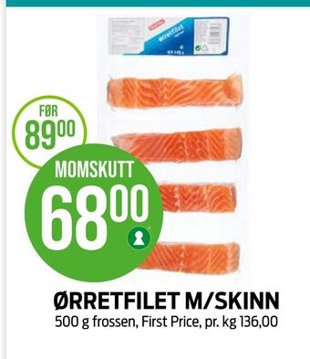Kiwi Ørretfilet m/skinn tilbud