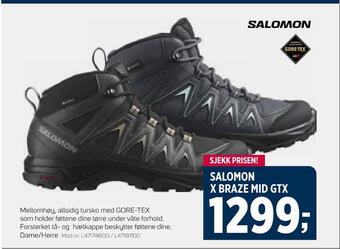 Sport 1 Salomon x braze mid gtx tilbud
