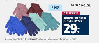 Sport 1 Jotunheim magic gloves jr 2pk tilbud