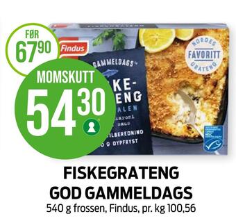 Kiwi Fiskegrateng god gammeldags tilbud