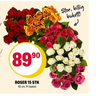 Coop Extra ROSER 15 STK tilbud