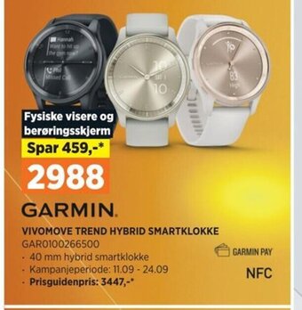 POWER VIVOMOVE TREND HYBRID SMARTKLOKKE tilbud