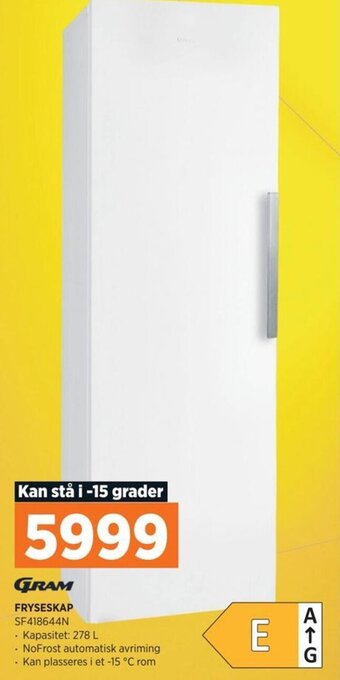 POWER FRYSESKAP SF418644N tilbud