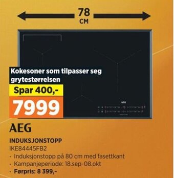 POWER INDUKSJONSTOPP IKE84445FB2 tilbud