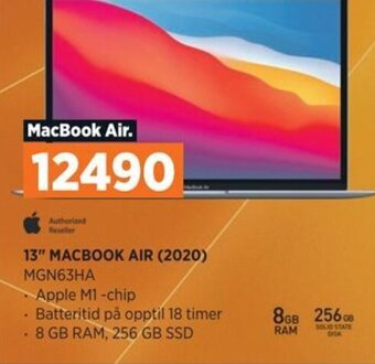 POWER 13" MACBOOK AIR (2020) MGN63HA tilbud