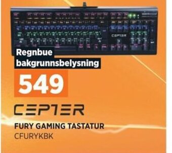 POWER FURY GAMING TASTATUR CFURYKBK tilbud