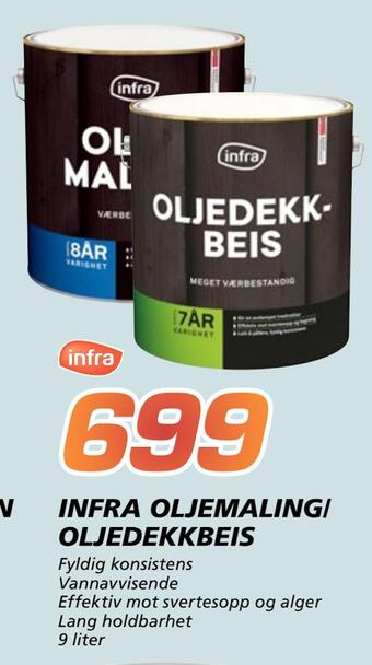 Coop Byggmix Infra oljemaling/ oljedekkbeis tilbud
