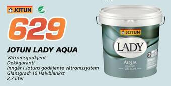 Coop Byggmix Jotun lady aqua tilbud