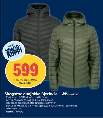 Coop Obs Skogstad dunjakke bjerkvik tilbud