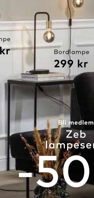 Skeidar Bordlampe tilbud