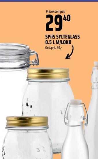 Coop Obs Spiis sylteglass 0,5 l m/lokk tilbud