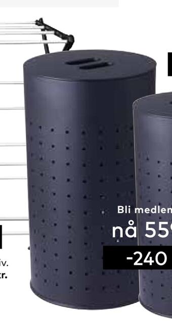 Skeidar Orion skittentøyskurv tilbud