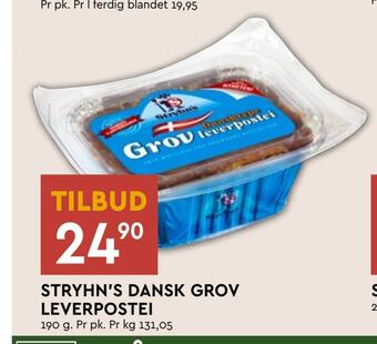 Coop Mega Stryhn's dansk grov leverpostei tilbud