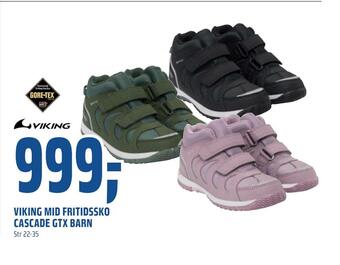 Coop Obs Viking mid fritidssko cascade gtx barn tilbud