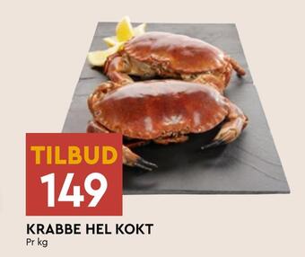 Coop Mega Krabbe hel kokt tilbud