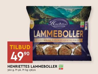 Coop Mega Henriettes lammeboller tilbud