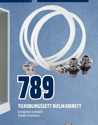 Obs Bygg Tilkoblingssett dusjkabinett tilbud