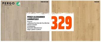 Obs Bygg Pergo lillehammer laminatgulv tilbud