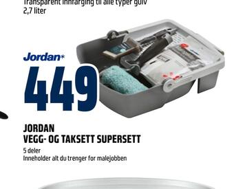 Obs Bygg Jordan vegg- og taksett supersett tilbud