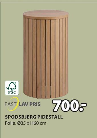 JYSK Spodsbjerg pidestall tilbud