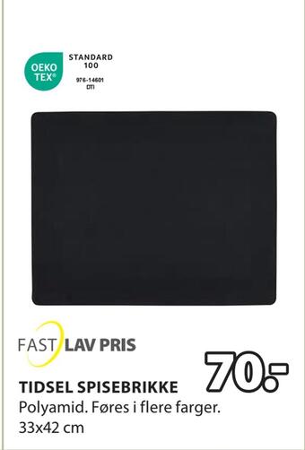 JYSK Tidsel spisebrikke tilbud