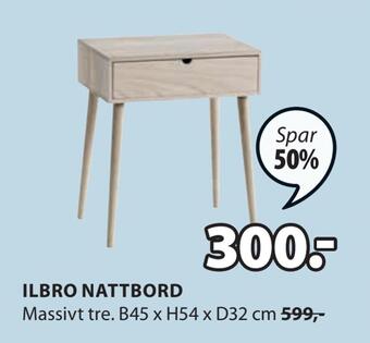 JYSK Ilbro nattbord tilbud