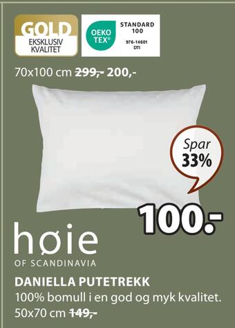 JYSK Daniella putetrekk tilbud