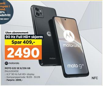POWER Moto g32 se 8/256 gb tilbud