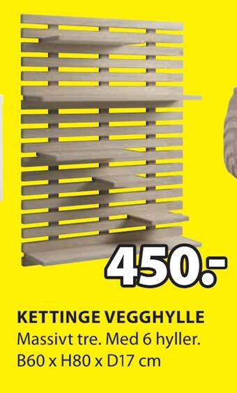 JYSK Kettinge vegghylle tilbud