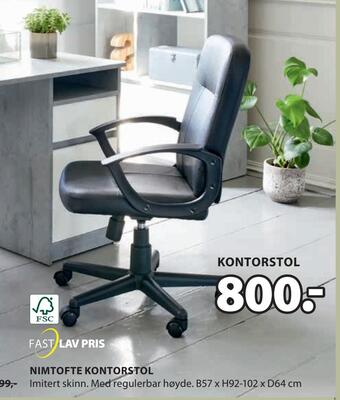 JYSK Nimtofte kontorstol tilbud