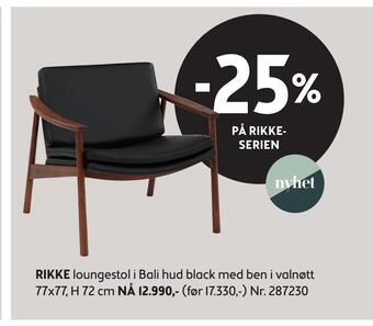 Bohus Rikke loungestol tilbud
