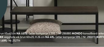 Bohus Mondo benk tilbud