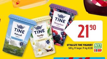 Coop Prix Utvalgte tine yoghurt tilbud