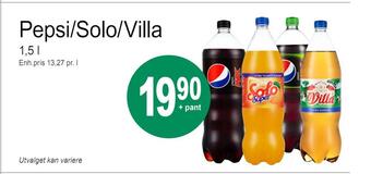 Joker Pepsi/solo/villa tilbud