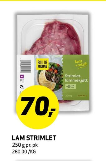 Bunnpris Lam strimlet tilbud